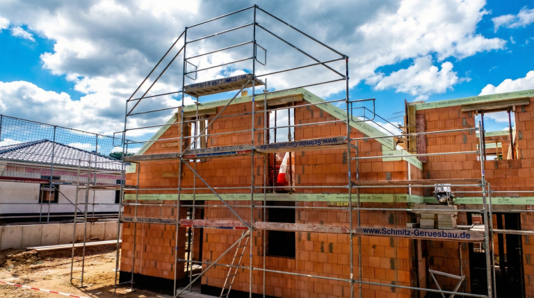 systemgerüst haus